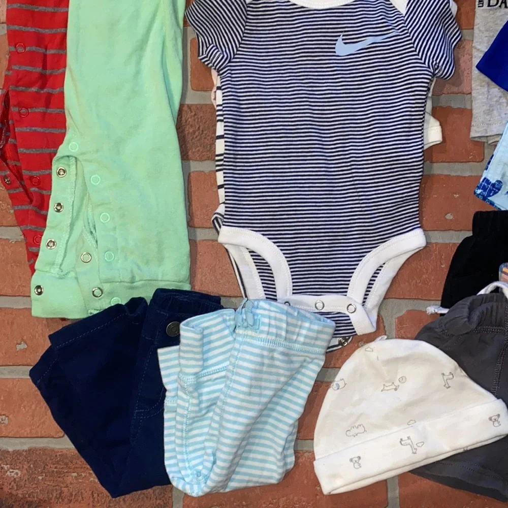 Babyboy 6m spring/summer footie onesie swim bundle!!